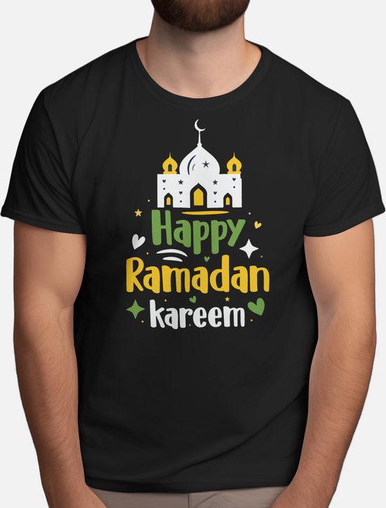 Happy Ramadan Kareem - T Shirt - Ramadan - Gift - Cadeau - RamadanMubarak - RamadanKareem - Vasten - Suhoor - Iftar - Moslim - Islam