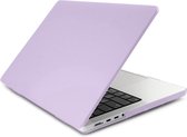 Laptophoes - Geschikt voor MacBook Pro Hoes 14 Inch - Case Voor M1, M2, M3 (2021-2023) - A2442, A2779, A2992, A2918 - Paars