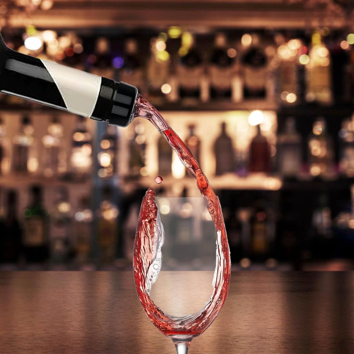 6 x schenktuit voor wijn, jenever en sterke drank, transparant, set van 6