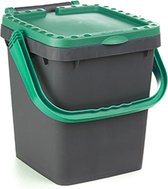 Ecoplus 20 liter afvalemmer donker groen - afvalscheidingsbak - sorteerbak - afvalbak