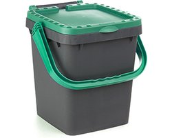 Ecoplus 20 liter afvalemmer donker groen - afvalscheidingsbak - sorteerbak - afvalbak