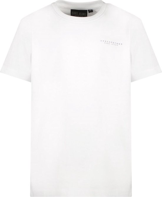 Cars Jeans T-shirt Port Jr. - Jongens - White - (maat: 128)