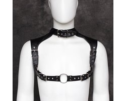 Fixxx - Verstelbaar Schouderriemen Harnas - PU-Leer - One Size - Zwart