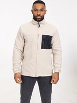 Stijlvolle Beige Fleece Herenjas met Rits van Zayn - Zomer - Maat XXL