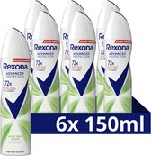 Rexona Women Advanced Protection Anti-Transpirant Spray - Aloë Vera - met Body Heat Activated Technologie - 6 x 150 ml