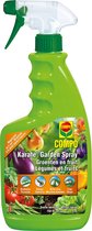 COMPO Karate Garden Spray Légumes & Fruits - insectifuge prêt à l'emploi - contre les insectes piqueurs et suceurs - effet rapide - spray 750 ml (7,5 m²)