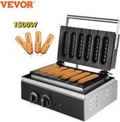 Vevor - Elektrische Wafel Worst Maker - Corndog - Non-stick - Lolly Stok Muffin - Krokante Franse Maïs Hot Dog Machine - Keuken - huishoudapparatuur