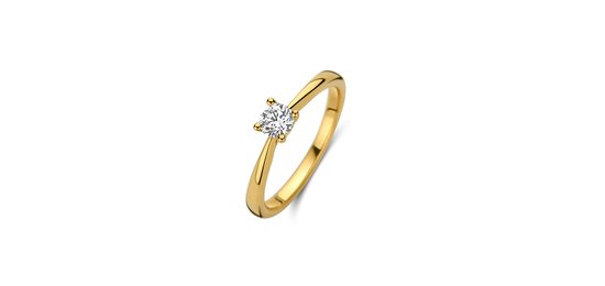 Blush Ring LG1002Y/56 14k Geelgoud met 0.35crt G SI Briljant Lab Grown Diamant Maat 56