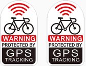 GPS stickers - 2 stuks - GPS tracking - stickers voor fiets - brommer - auto - elektrische fiets