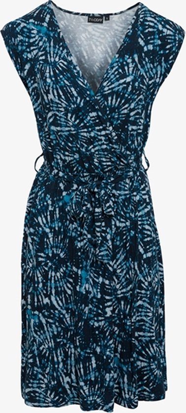 TwoDay dames jurk met print blauw - Maat 3XL
