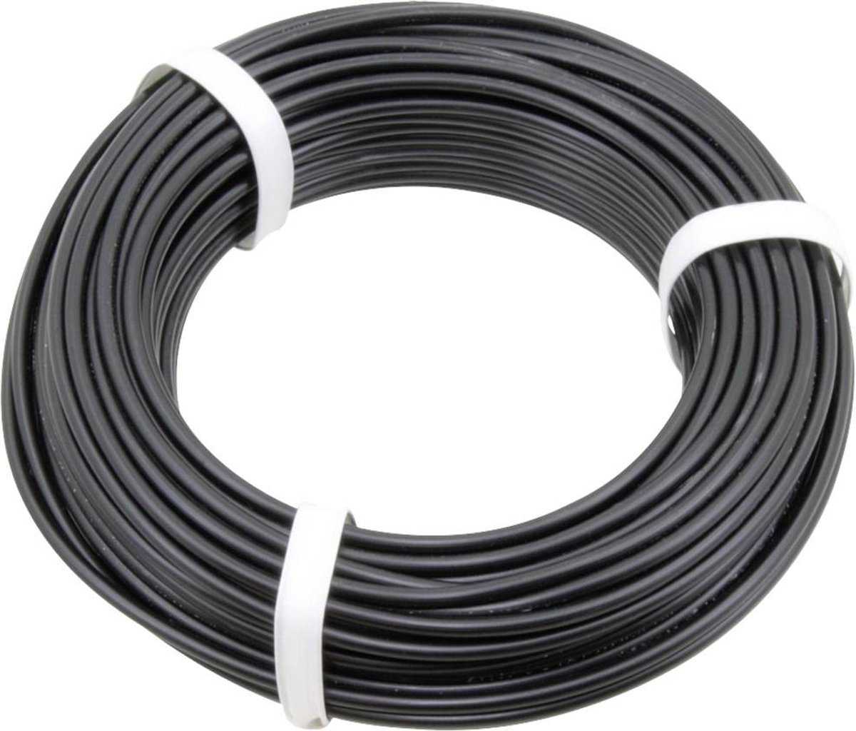 Donau Elektronik 2501 Meetkabel 25 m Zwart 1 stuk(s)