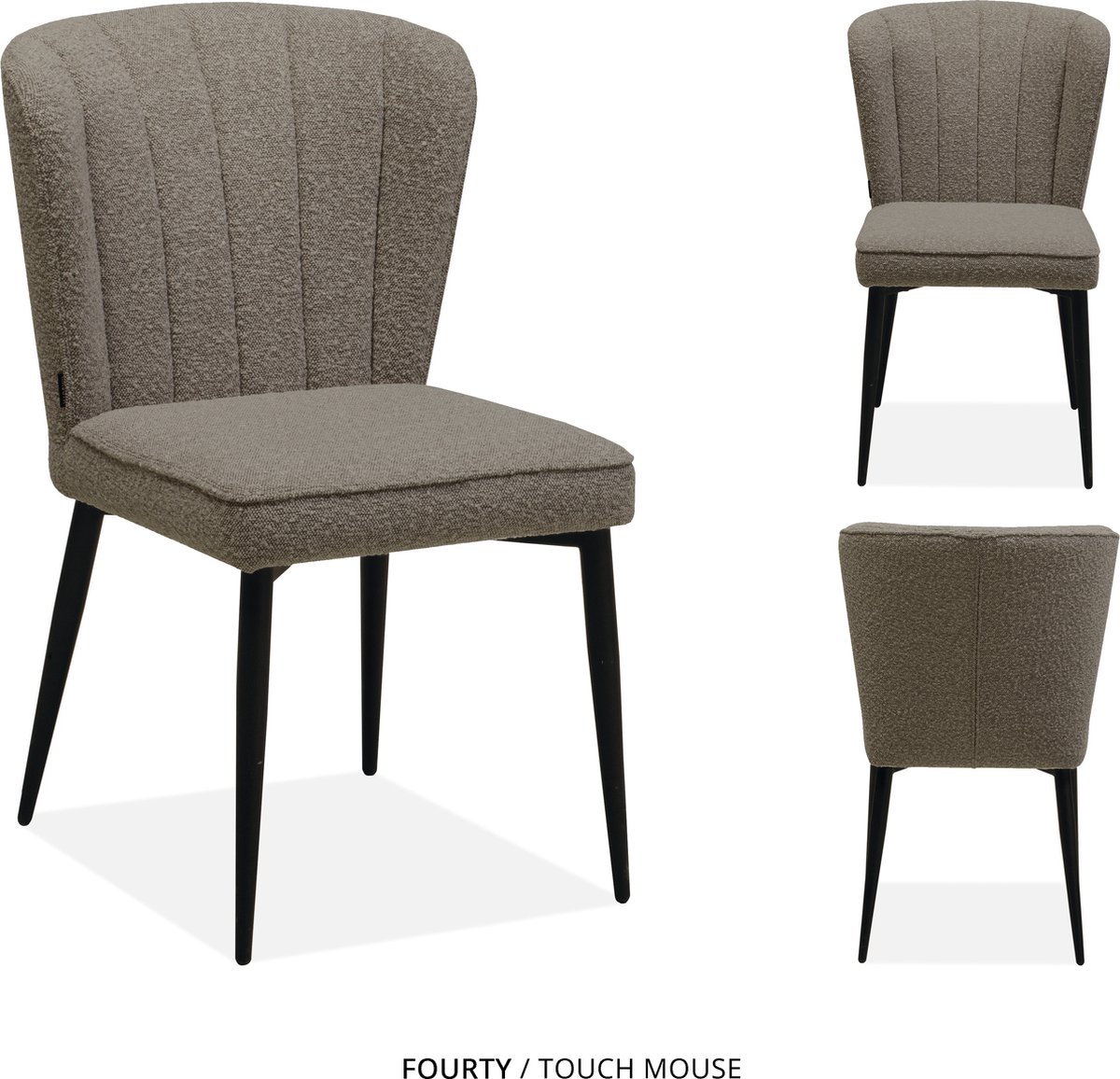 MX Sofa Eetkamer stoel Fourty | kleur: Mouse
