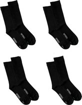 Hipperboo® 4 paires de Chaussettes en Bamboe - Taille 47-50 - Zwart - Homme - XXL - Chaussettes homme - Bas en Bamboe