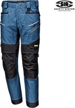 SIR SAFETY STRETCH CANVAS Werkbroek Petroleumblauw - Versterkte met Cordura® Werkbroek met Multifunctionele Praktische Zakken