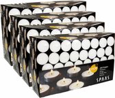 SPAAS Kaarsen - Theelichtjes - Waxinelichtjes - ± 4,5 branduren - wit - 800 stuks - Grootverpakking