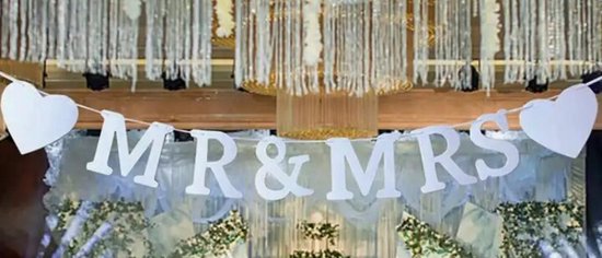 Vind just married jute slinger in Feestartikelen op