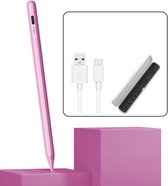 ADEL Oplaadbare Stylus Touchscreen-pen Draadloos Met Opbergcase Geschikt Voor Alle Modellen Van iPhone / Samsung / Honor / Lenovo / Xiaomi - Roze
