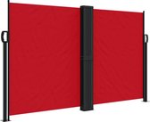 vidaXL - Windscherm - uittrekbaar - 140x1200 - cm - rood
