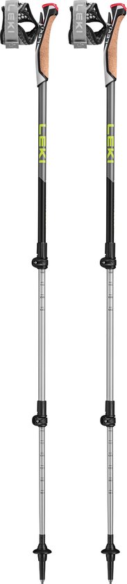 Bâtons de marche nordique réglables Leki Travellar Alu Anthracite 1