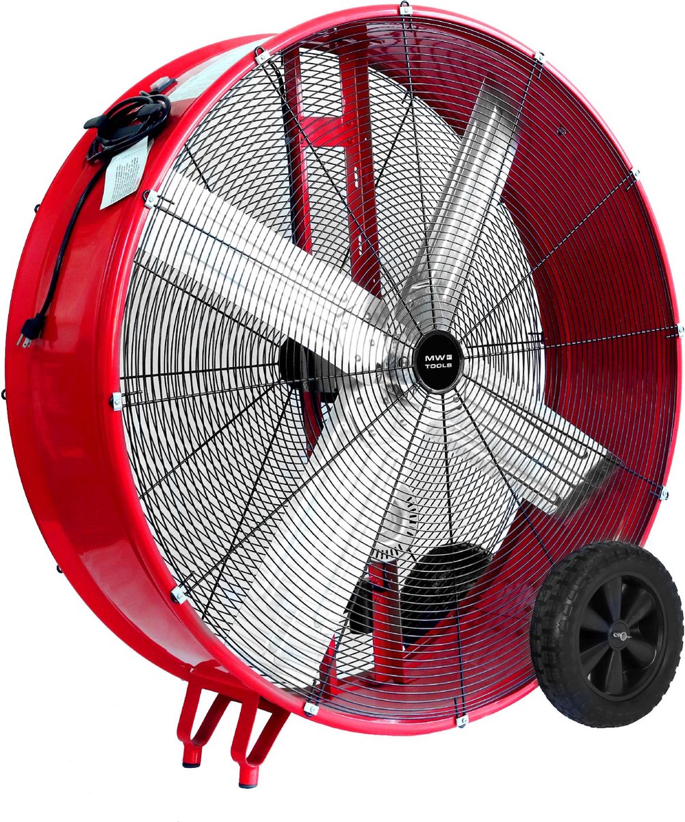 Mobiele riemaangedreven ventilator Ø1200mm 490W 230V MW Tools MV1200LB