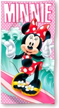 Minnie Mouse badhanddoek - 140 x 70 cm. - Disney strandlaken - sneldrogend