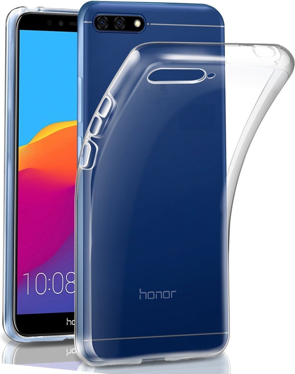 Hoesje voor Huawei Y6 2018 backcover Shockproof siliconen Transparant