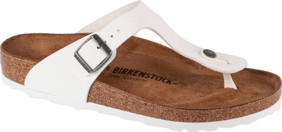 Birkenstock Gizeh BF 745531, Femme, Wit, Slippers, taille: 36