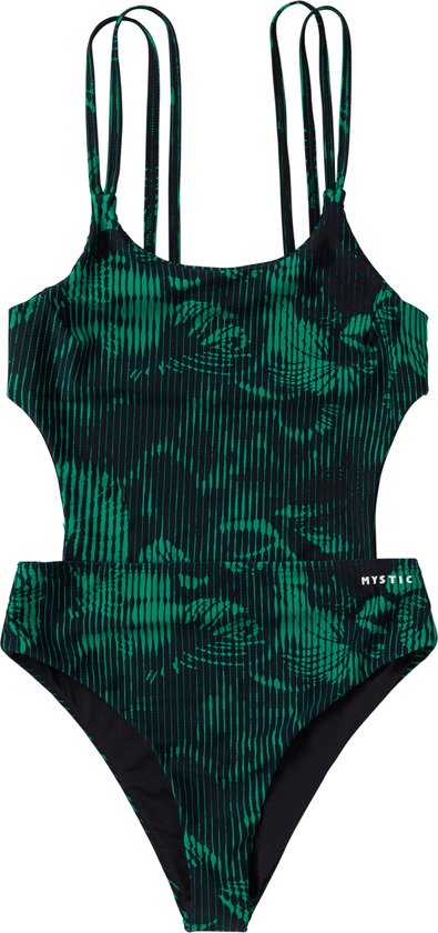 Mystic Jorun Cut Out Swimsuit - 240251 - Black / Green - 36