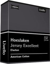 Livello Hoeslaken Jersey Excellent Dark Grey 250 gr 180x200 t/m 200x220
