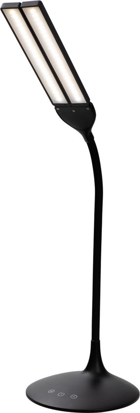 Lampe de bureau SBR Glow - Lampe de table - Lampe lumière du jour - 2 lampes LED - Dimmable - 3 couleurs de lumière - Zwart