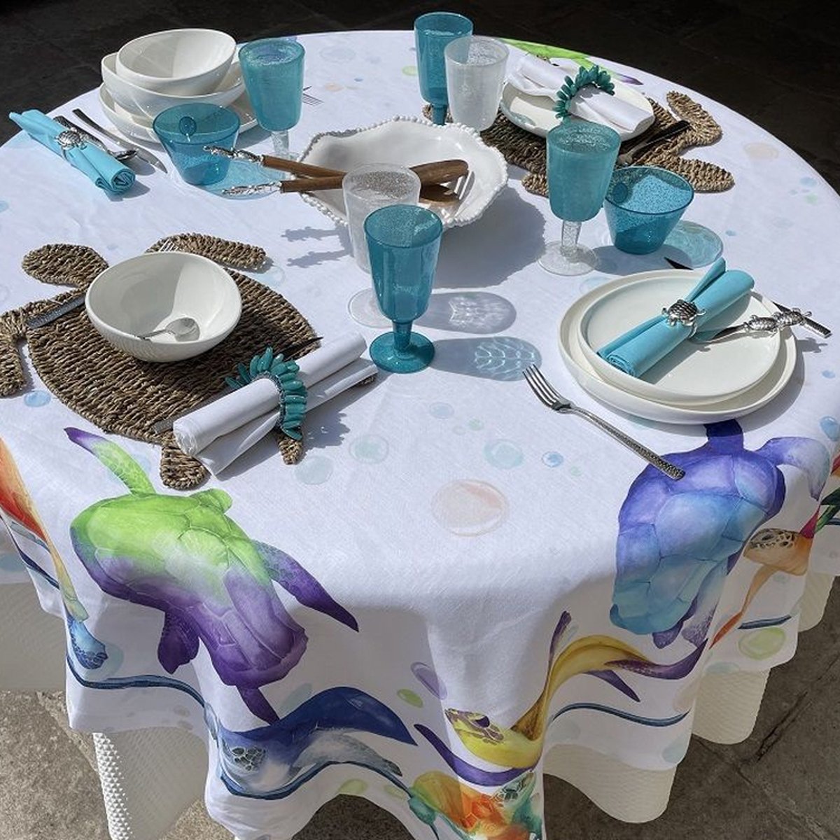 Tafelkleed Galapagos linnen - 170 x 360 cm