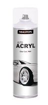 Maston Auto Acryl Spray - Mat - Vernis transparent - peinture automobile - 500 ml