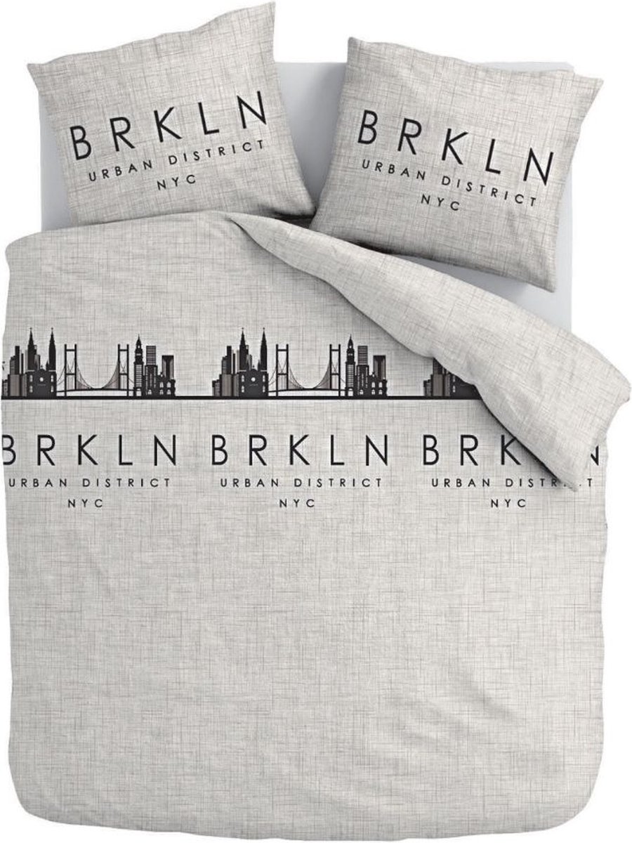 Zydante Dekbedovertrek - Cotton Rich Collection - Brooklyn - Grijs / 240x200