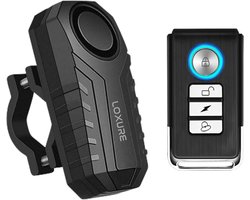 Loxure Fietsalarm met Afstandsbediening en Bevestigingsset - 3D-sensor - 3 Geluidssterktes - Waterdicht - Incl. Batterijen