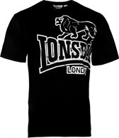 Lonsdale T-shirt Langsett Zwart - Maat: XL