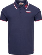 Lonsdale Slimfit Polo The Lion Donkerblauw - Maat: S