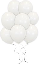 LUQ - Luxe Witte Helium Ballonnen - 25 stuks - Verjaardag Versiering - Decoratie - Feest Latex Ballon Wit - Bruiloft