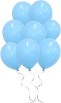 LUQ - Luxe Licht Blauwe Helium Ballonnen - 50 stuks - Verjaardag Versiering - Decoratie - Feest Latex Ballon Licht Blauw