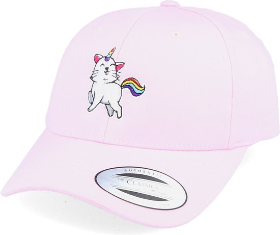 Hatstore- Unicorn Kitty Pink Curved Adjustable - Unicorns Cap