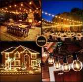 Chuvie® Tuinverlichting 15 Meter - Ball String Lights - Waterdichte Outdoor Tuin Garland String Lights - Terras Tuin
