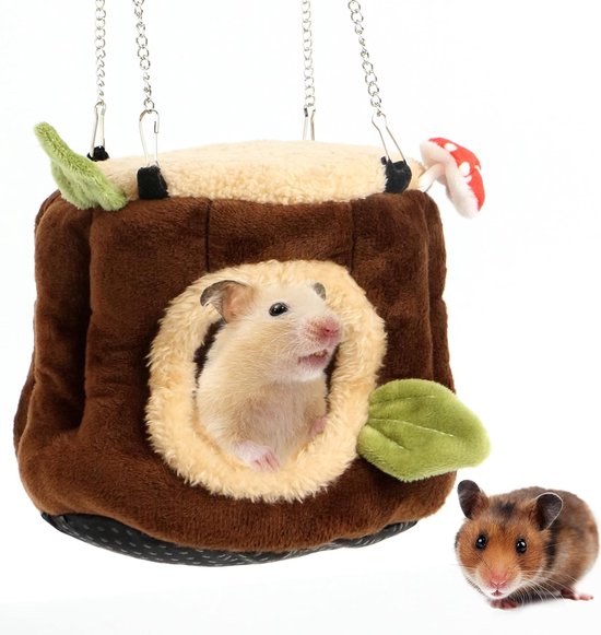 Knuffelhol Hangmat Voor Kleine Dieren - Winter Warme Slaapplaats Voor Cavia's En Hamsters
