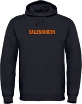EK hoodie zwart S - Gepersonaliseerd - Ballenjongen - soBAD. | EK 2024 | Unisex | Sweater dames | Sweater heren | Voetbal