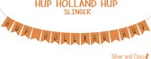 SilverAndCoco® - Hup Holland Hup Oranje Vlaggenlijn | Nederlands Elftal Vlaggetjes Versiering | Voetbal EK 2024 Decoratie Slinger | Olympische Spelen Nederlandse Vlag Orange