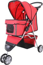 Hondenwagen - Hondenbuggy Buggy Honden - Katten - Huisdier - Stroller - Honden - Buggy Rood