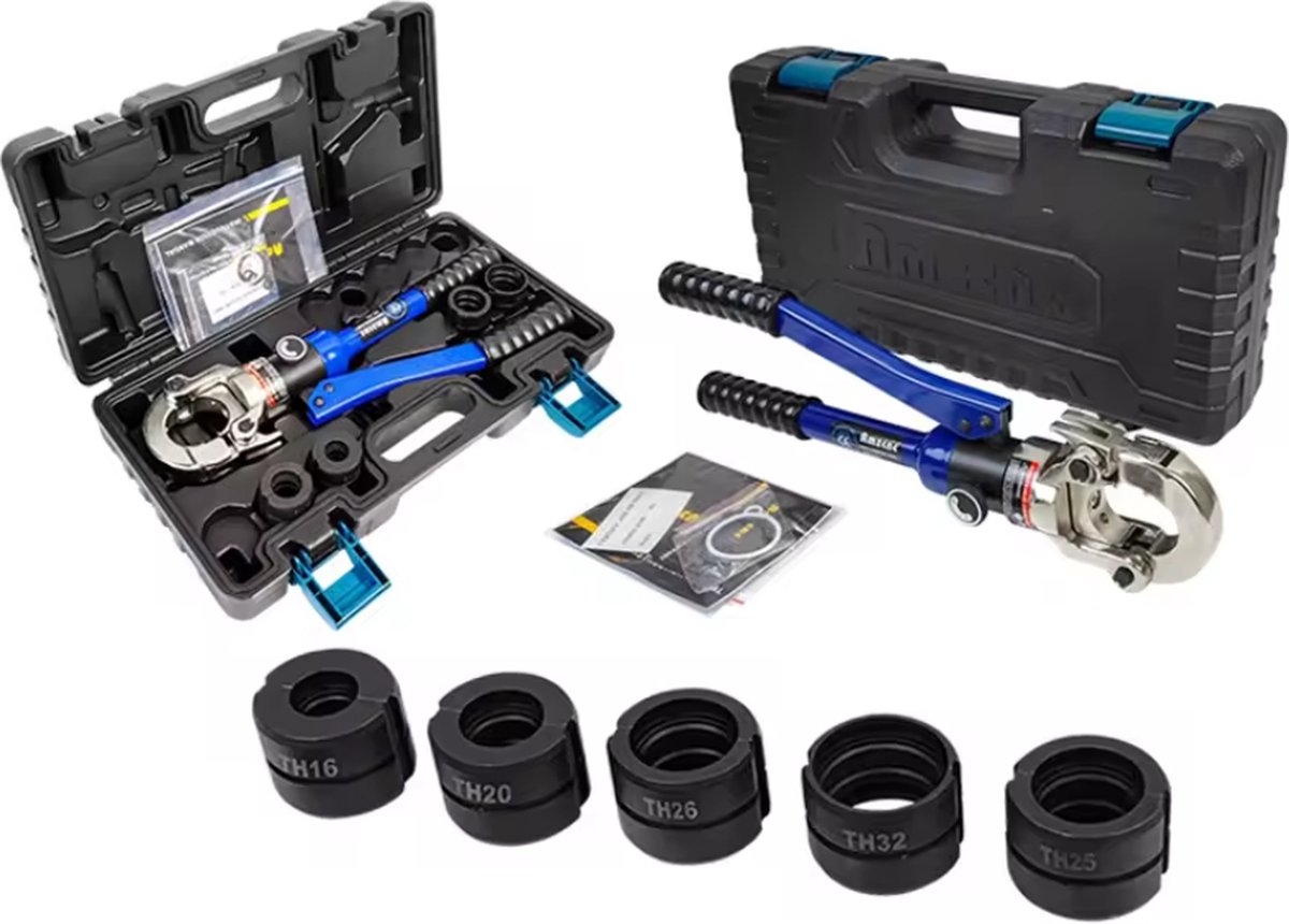 Henco Bonfix VSH Wavin Van Marcke Hydraulische Perstang 16-32mm - Incl. 25mm TH BEKKEN Voor Waterleiding | GERMAT Kwaliteit | PEX buis perstang | Meerlagen buis | pex | meerlagenbuis |
