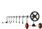 Kibus Haspel voor Zwembad Afdekzeil - 6meter - Zwembadhaspel met wielen - Breedte instelbaar - Afdekhoes - 40kg gewichtscapaciteit - Zwembaden