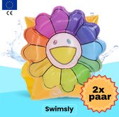 Swimsly® Zwembandjes - Zwembandjes - Zwemveiligheid - Zwemvest - Zonnebloem - 0-15 kg - 2 paar
