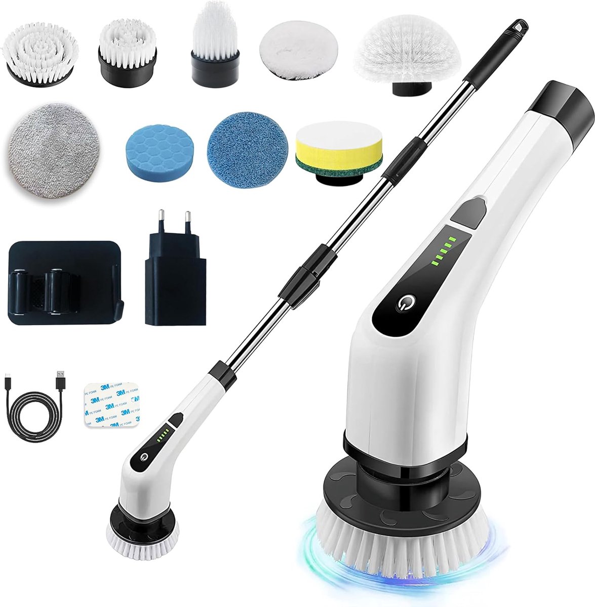 Goedkoopste Elektrische Schoonmaakborstel - Elektrische Schrobber - Elektrische Scrubber - Elektrische Schrobborstel - Electrische Schoonmaakborstel - Electrische Schrobborstel