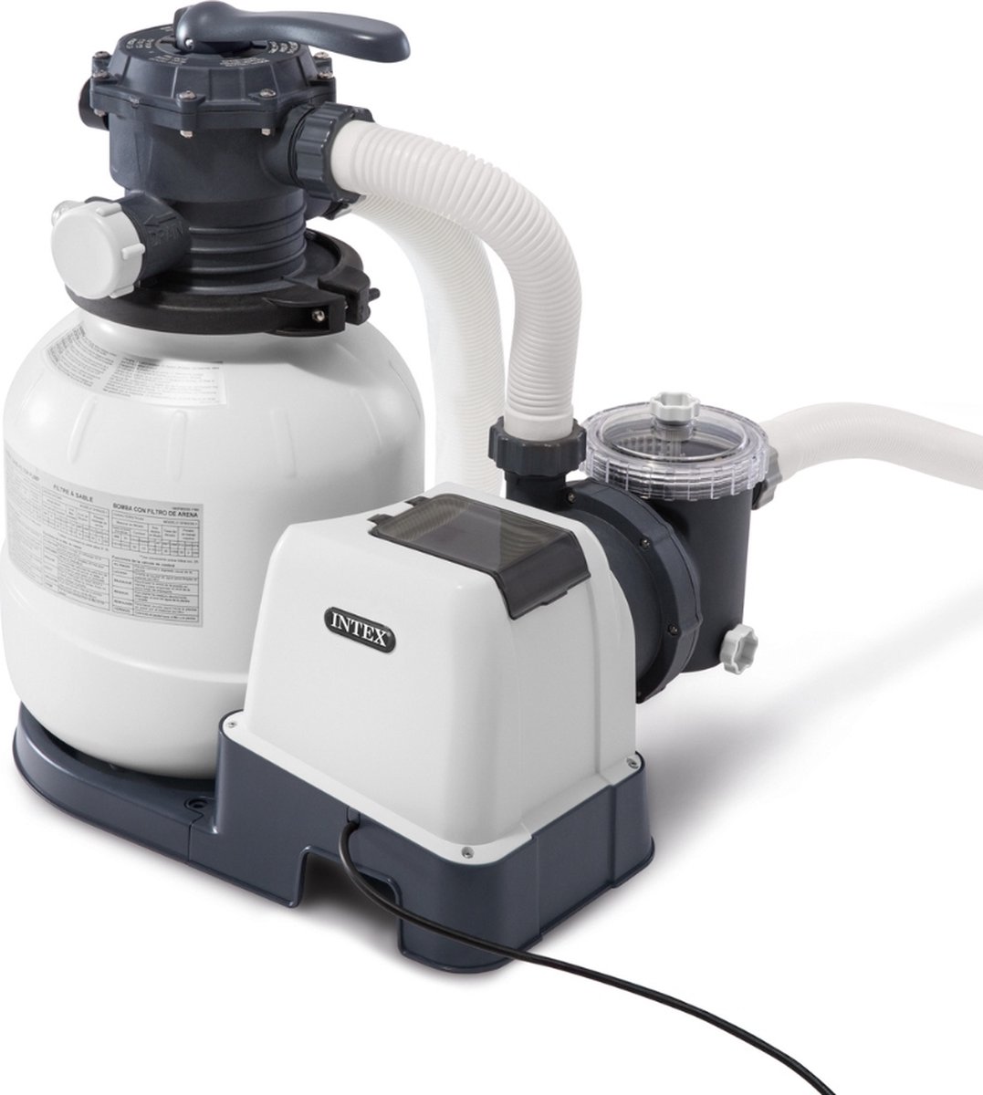 Intex 26646GS Zandfilterpomp - SX2100 - 6000 liter per uur inclusief Intex Filterbollen - Geschikt voor zandfilterpomp - 29045 (1 stuks) & WAYS Testrips (1 stuks) – foto 5