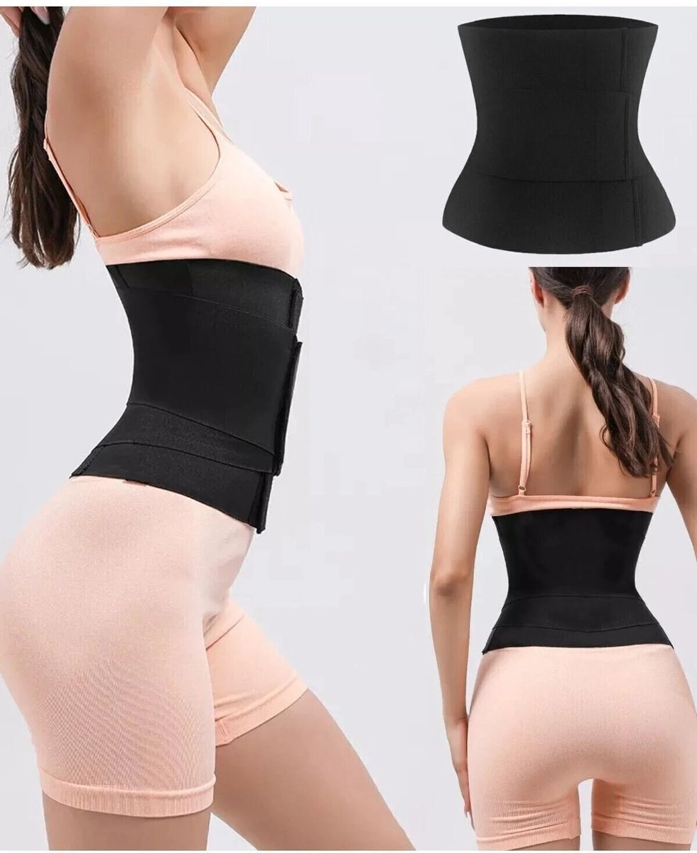 Goedkoopste Lavida ® Waist Trainer- Rugbrace Onderrug-Shaper -Buikband-Afslankband- Zweetband- Sauna band-Zwangerschap-One Size -Zwart